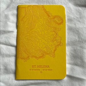 6/$24 Yellow St. Helena Travel Letterpress Notebook | New!